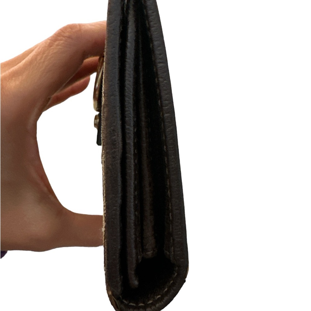 Gucci Brown Monogram Long Wallet Authentic - Picture 13 of 15